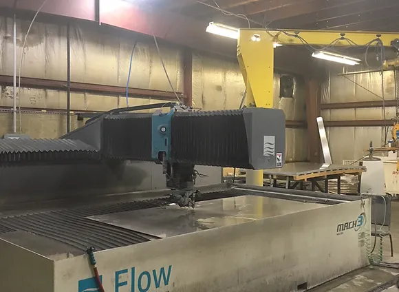Water Jet Cutting at Red Oak Fabrication